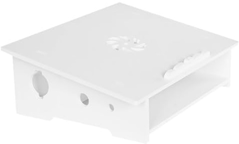 Support D'ordinateur DIY Blanc en Panneau Bois-plastique Antidérapant