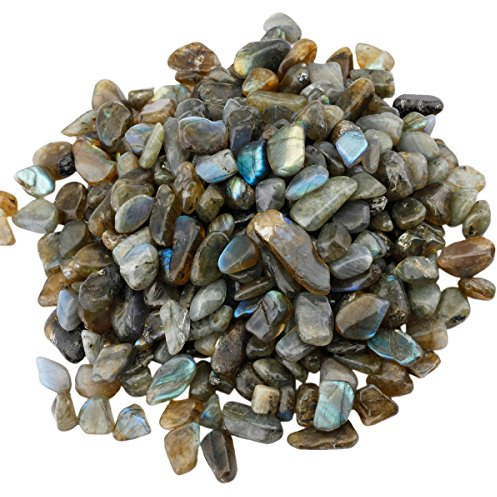 Nupuyai 460g Trommelsteine Edelsteine Heilsteine Dekosteine | kleine Edelstein-Chips, Steinsplitter, Halbedelsteine ohne Loch, Heilsteine Dekosteine für Vasen&Schmuck, Haus Garten Deko