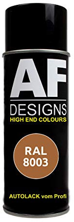 Alex Flittner Designs RAL Lackspray Autolack Sprühdose Spraydose RAL8003 LEHMBRAUN seidenmatt