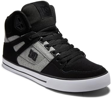 Dcshoes Pure High-Top - Leather Shoes, Basket Homme, Schwarz, 43 EU
