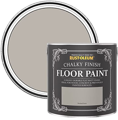 Rust-Oleum Beige Scratch-Resistant Floor Paint in Matt Finish - Portland Stone 2.5L