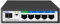 Goalake 6-Port Gigabit Ethernet Unmanaged PoE+ Switch, 4 PoE+ @52W, 1 Uplink, 1 SFP Slot, 802.3af/at, VLAN Mode, AI Detection, Ideal for IP Surveillance & Access Point