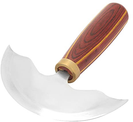Lederhandwerk Trimmwerkzeug Leder, strumento di rifinitura in pelle fai da te in acciaio ad alta velocità coltello rotondo coltello rotondo per taglio, rifinitura Schneidwerkzeug zum Schneiden von