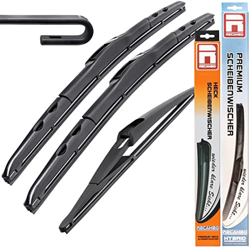 HYBRID Scheibenwischer FLEX AERO kompatibel für Mazda 5 Typ CR BJ 2005-2010 - 300mm 400mm 650mm - Premium Qualität Wischerblätter Set - RECAMBO