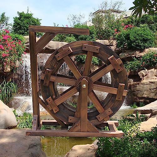 Wasserbrunnen für Garten, Brunnen Feng Shui Räder Yard Dekorative Outdoor, Vintage rustikaler Zierpond, chinesische Feng Shui -Szene für Garten, Terrasse Garten, Veranda, Hof ( Size : Diameter 30cm )