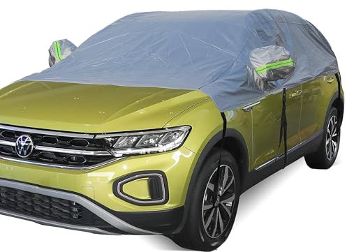 BEXITA Halbgarage Auto Abdeckplane Wasserdicht Outdoor Verdickter Stoff mit Baumwolle gefüttert Autoabdeckung Halbe Autoplane Für SUV&Wagon (bis zu 480cm)