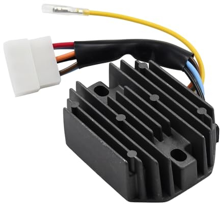 Firmusparts 119653-77711 VV11965377711 Régulateur de tension 12 V redresseur compatible avec la mini pelle sur chenilles New Holland E10SR compatible avec le moteur Yanmar 3TNE94 3D75 3D72 3D78 3D74E
