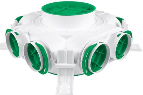 SYSTERM Boîte de distribution DN 160/200-8x75, accessoires pour récupération, ventilation, chauffage, système CVC, récupération de chaleur, aération, boîte de distribution, diffuseur d'air pour
