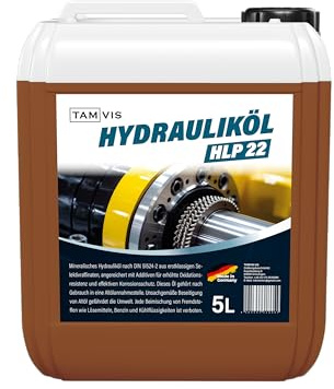 Hydrauliköl HLP 22 von TAMVIS - HLP 22 - ideal für Holzspalter geeignet - nach DIN 51524 Teil 2 (5 Liter)