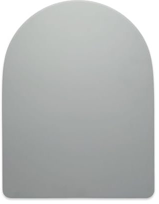 AQUALONA® Premium Thermoplastic Toilet Seat Soft Close Hardwearing Seat with One Button Hinge Release D Shaped Easy to Clean Simple Installation Top and Bottom Fittings (Grey - D Shape)