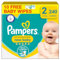Pampers Premium Protection New Baby Size 2, 180 Nappies, 2kg-5kg, Monthly Pack + Pampers Harmonie Aqua Baby Wipes 1 Pack of 10 Wipes