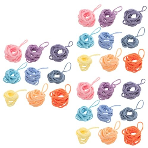DIYEAH 540pcs Elastic Potholder Loom Loops for Boys and Girls Weaving Loom Craft Activity Kit Weaving Refill Loops for Pot Holder Kit for Girls and Childrens Craft