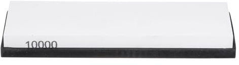 sourcing map 2pcs Knife Sharpening Stone Set 10000 Grit Knife Sharpening Stone with Rubber Base Sharpener Whetstone for Knives Scissors Kitchen Sharpen Tools, White