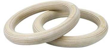 SynapSYA 1 Paar Holz 28mm Übung Fitness Gymnastic Ringe Gym Übung Pull Ups Muscle Ups Turnringe(1pair Rings)