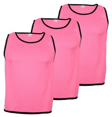 Cawila ACADEMY Trainingsleibchen | 3er Set | Weiß | Größe 128-140 Kinder