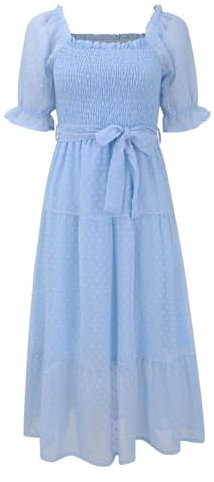 Damenrock mit elastischer Taille, femininer Netzstoff, sexy, schmal, unregelmäßig, europäische und amerikanische Mode, Schubladen, halber Körper, Damenröcke, elastische Taille, blau, L