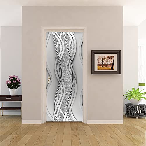 Türtapete Selbstklebend 100x200 TürPoster 3D Türaufkleber Türfolie türsticker Foto Vinyl Tür Plakat für Schlafzimmer Toilette Verschönern Deko türen Abstraktion