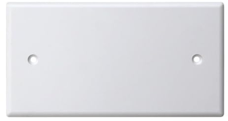 1 Coperchio per scatola 504, per cassetta a 4 moduli/posti, coperchio di chiusura universale, viti incluse, colore bianco, in plastica di alta qualità