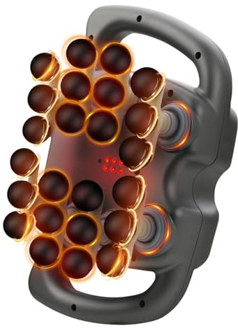 24 Kopf Massagepistole für Tiefes Gewebe,Massagepistole für Muskelmassage,9 Modi & 99 Geschwindigkeiten,Elektrisches Massagegerät mit Rotlicht zur Linderung von Rückenschmerzen, Beinen, Körper