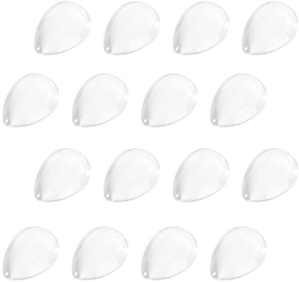 Veemoon 100 pièces Support de Couleur Vernis à Ongles Verre Transparent Cartes de Démonstration pour Salon de Manucure et Pratique Art Ongulaire