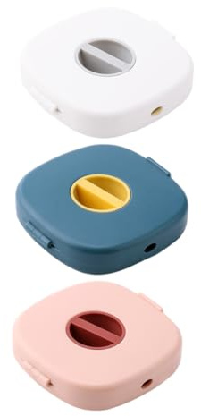 SMASOLO 3pezzi Scatola Organizzatore Cavi Girevole Scatola Portacavi Portatile Organizer Per Cavi Usb Organizzatore Per Riporre Dati Avvolgicavo Per Gestione