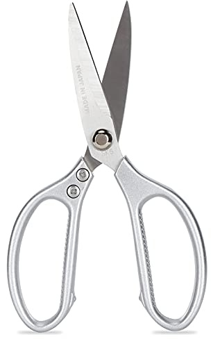 Baxnore Cizallas de acero inoxidable Siculteas de servicio pesado Profesional Hojas ultra afiladas para cortar papel de cuero de tela y más uso de usos múltiples para el taller de