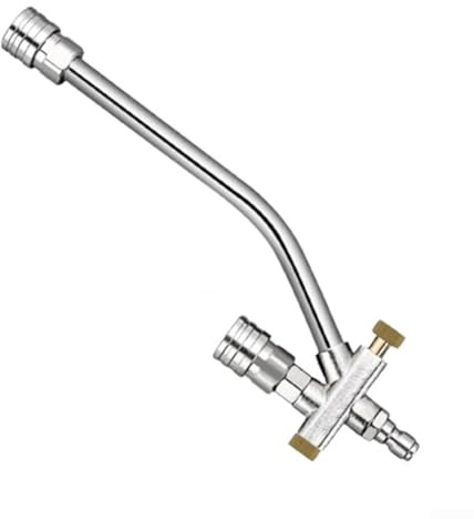 Drivstraw Adattatore per lancia in schiuma in acciaio inox, ugello spray regolabile per pulitore ad alta pressione, accessorio per idropulitrice a lunga durata con acqua versatile