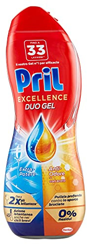 Pril Gold Gel Lave-vaisselle anti-odeurs 12 actions 33 lavages, 600 ml