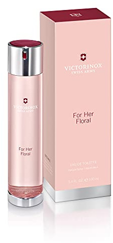 Victorinox Swiss Army For Her Floral Eau de Toilette für Damen, Parfüm mit Alpenrose und Mandarine, Aromatisch und blumig, 100 ml, V0000895