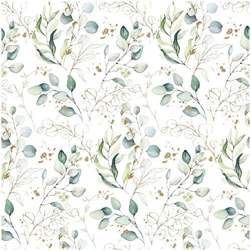 VmG-Store Baumwollstoff Stoffe Meterware Nähen I Nähstoff Kinder Kinderstoff 140cm breit (Blumen Mint BC036, 200 x 140cm)