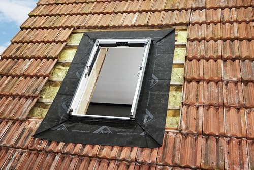 Original Roto EZB Anschlussschürze Außen ASA | Montageschürze für Roto Dachfenster der Baureihe Designo Rx ECO | für zuverlässigen Schutz vor Feuchtigkeit und Witterungseinflüssen | Größe 134/xxx