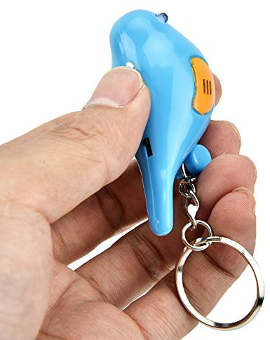 Autoschlüssel-Finder-Locator mit Ton, Klappschlüssel-Finder, Schlüsselbund, Sound-Kontrolle, Schlüsselanhönger, Pfeife, Schlüsselfinder, (Blau)