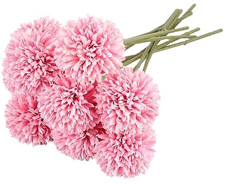 Warmhm 10stücke Teiliges Künstliche Chrysanthemen Seidenblumen Realistisch Wirkend Rosa Für Langlebige Dekoration Wohnraumverschönernd Ohne Pflegeaufwand