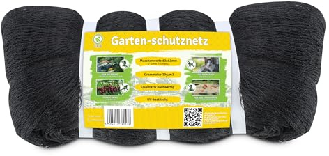 F & R Gartennetz, Teichnetz, Vogelschutz-Netz, Pool Netz, Obstbaumnetz, Vogelabwehr-Netz, Laubnetz 20g/m² (5x10m)