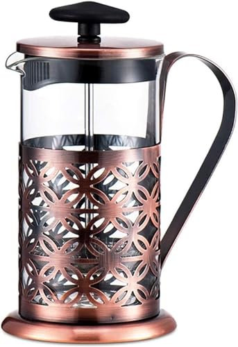 LeGDOr Coffee Grinders Travel French Press Coffee Maker Set with Extra Lid Comfortable Handle Heat Resistant Loose Leaf Tea Brewer