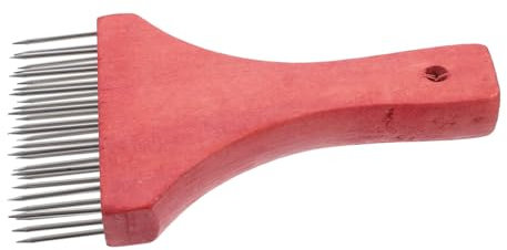 TOPBATHY Macchina Inteneritore per Carne in Acciaio Inossidabile Manico in Legno Utensile da Cucina per Bistecche e Pollame Facile da Usare per Intenerire e Appiattire Carni