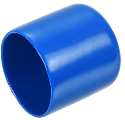 QUARKZMAN 15 Stück Gummi-Endkappen 30 mm ID Gummikappen, Runde Schutzkappen PVC Stopfen Abdeckkappen Lochstopfen Gleiter für Schrauben Gewindebolzen Drahtseile Rohr Möbelfüße, Blau