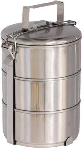 Boîte à Lunch tiffin à 3 étages En Inox - Taille L