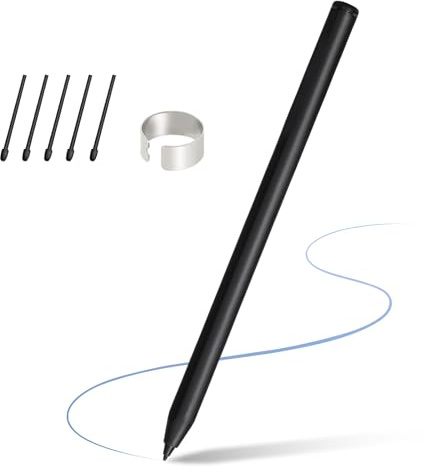 PalmScribe Stylus Pen for Remarkable 1/2 & Kindle Scribe, Magnetic, Eraser, 5 Tips, 4096 Pressure Sensitivity, Palm Rejection, Tilt Support, Ergonomic Design