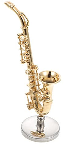 Alasum 1satz Miniatur Saxophon Ornament Dekorative Mini-Saxophon Figur Für Wohnkultur Fotografie-Requisiten Und Verarbeitung Langlebiges Material Einzigartiges Design