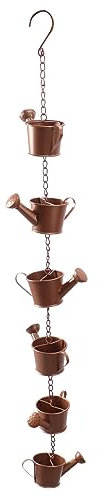 Regenkette aus Metall für den Außenbereich, Windspiel, Deko-Gießkanne, Regenkette für den Garten, Einzigartige Wohndekoration, Windglocke, Regenumlenker