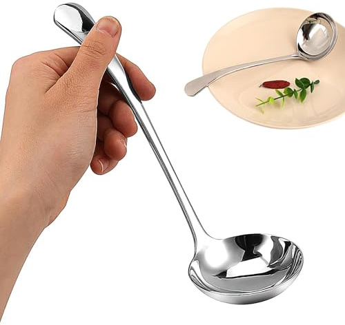 Generic Small Ladle Silver Stainless Steel Sauce Ladle for Spooning Sauces or Gravies