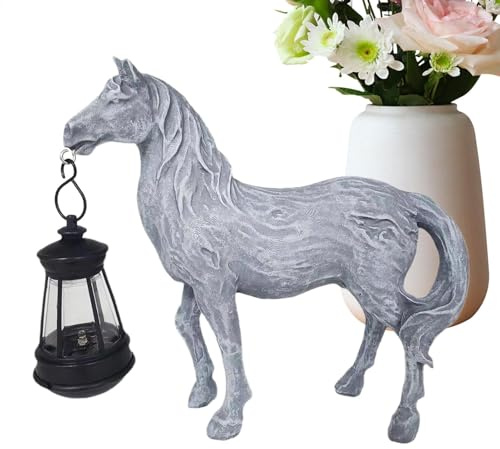 Lampes solaires de jardin, décoration d'extérieur polyvalente, 19,5 x 7 x 17,5 cm, statue d'animal polyvalente, économe en énergie, construction étanche pour balcon, pelouse, jardin