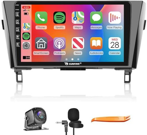 Voiture Android Navigation Stéréo 10 IPS Display Quad Core 2G+32G GPS Radio Caméra arrière Écran Tactile Autoradio Headunit Tablet Pad Lecteur média pour Nissan Qashqai X-taril 2014-2018