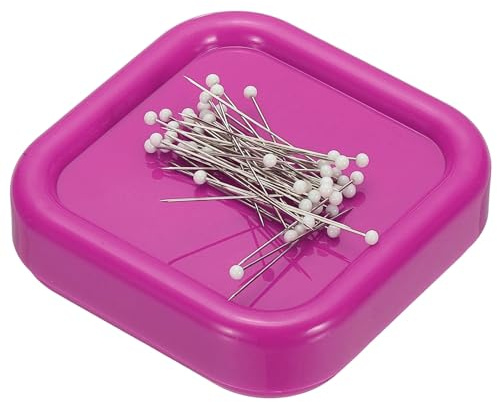 PATIKIL Magnetic Pin Holder, Magnetic Pin Cushion Paper Clip Holder for Sewing Quilting Hair Clips, Pink
