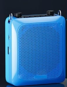 Amplificador de Voz, Amplificador de voz portátil Mini Altavoz Bluetooth con micrófono inalámbrico UHF for profesor(Blauw)