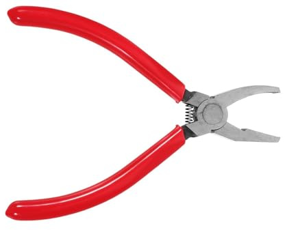 Cabilock Pince à Verre Brise Verre 15 CM Mâchoires Incurvées en Acier Robuste pour Découpe Précise de Vitrail Mosaïque et Fusionné Outil de Découpe Sécurisé et Solide