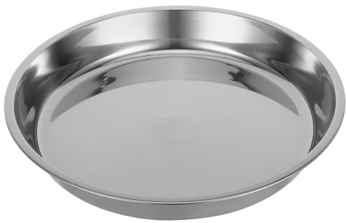 Ciieeo Teglia Corrosione alla Inossidabile Resistente e Acciaio la Alluminio Rotonda Sicuro Cottura di Superficie Antiaderente Forno Torte e Pane