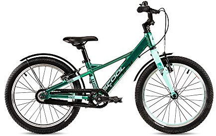 S'Cool XXlite EVO 18R 1S FL Kinder Mountain Bike (18, Green metallic/Aqua matt)