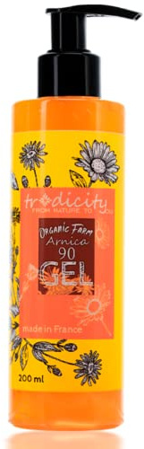 Gel de Árnica Montana, 200ml Bálsamo, 100% Natural, Piernas Cansadas, Articulaciones, Recuperación Muscular, Gel Arnica Pura, 6 veces más poderoso que una crema para aliviar el dolor, 200 ml